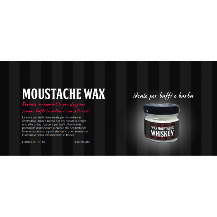 WHISKEY MOUSTACHE WAX 30 ML