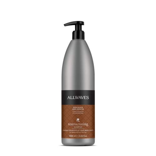 Allwaves Shampoo ristrutturante Cioccolato e Cheratina