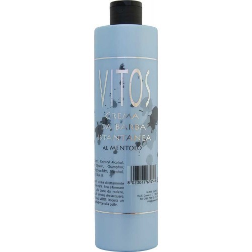 CREMA DA BARBA ISTANTANEA AL MENTOLO PROFESSIONALE - VITOS 250 ML